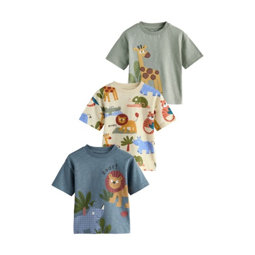 Kids' Assorted 3-Pack Safari T-Shirts