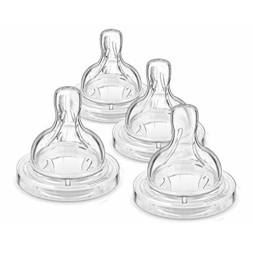 Philips AVENT Anti-Colic Baby Bottle Flow 2 Nipple, 4pk, SCY762/04