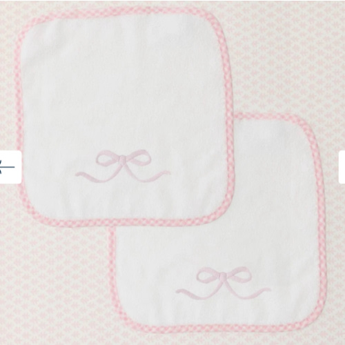 Baby Bath Bundle (3 pieces) - Pink Bow