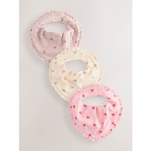 Red/Pink Baby Bibs 3 Pack