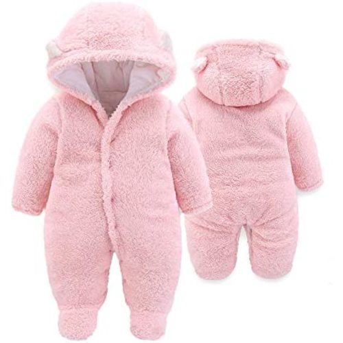 XMWEALTHY Unisex Baby Clothes Winter Coats Cute Newborn Infant Jumpsuit Snowsuit Bodysuits Registry for Baby Essentials Stuff