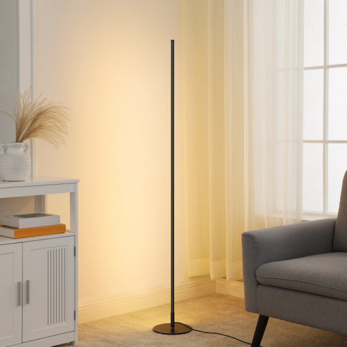 Wrought Studio™ Allana 57.5" Dimmable LED Novelty Corner Floor Lamp & Reviews | Wayfair