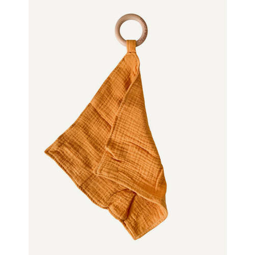 Muslin Teething Ring Mustard