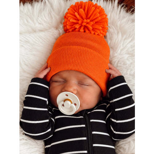 Baby's First Hat®, Orange Pom – SpearmintLOVE