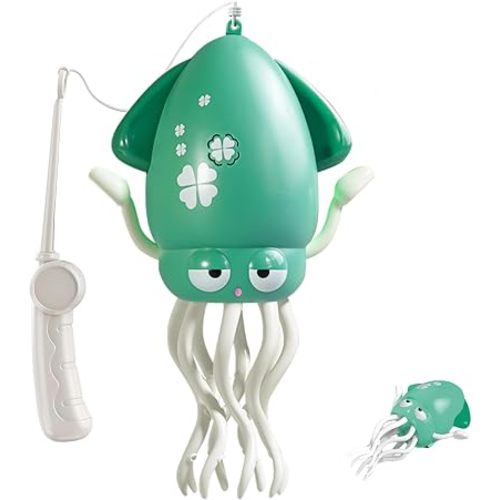 Baby Dancing Squid Toy, Electric Crawling Octopus Tummy Time Toy, Rechargeable Magic Dancing Music Squid Baby Toys for 3 4 5 Year Old Kids Boy Girl Birthday Gifts Christmas Stocking Stuffers