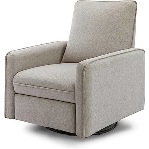 DaVinci Penny Recliner and Swivel Glider in Performance Grey Eco-Weave, Water Repellent & Stain Resistant, CertiPUR-US Certified