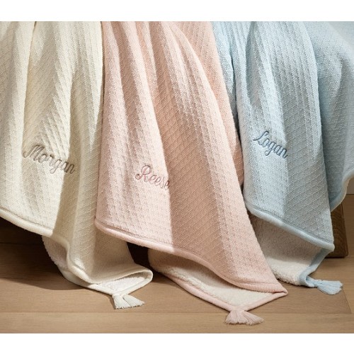 Oversized Luxe Knit Sherpa Baby Blanket | Pottery Barn Kids