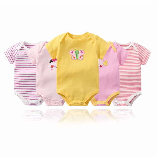Emy Dola Unisex Baby Rompers 100% Cotton Short Sleeve Romper Onesies for Boys & Girls 0-24M Infant Summer Bodysuit