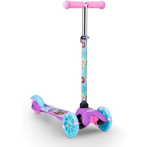 Kick Scooter for Kids, 3 Wheel Self Balancing, Light Up LED Wheels