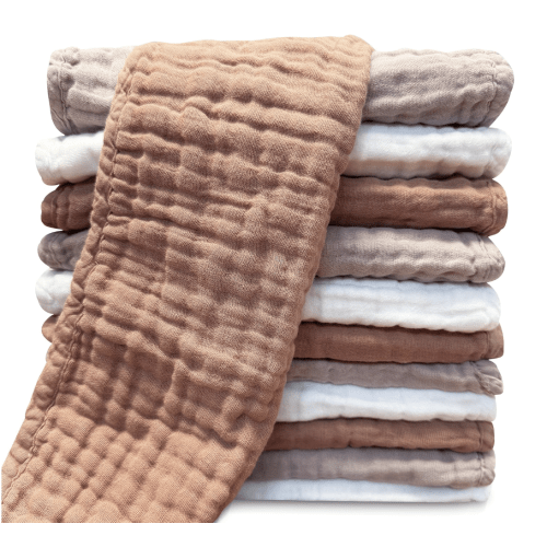 Muslin Burp Cloths for Baby 100% Cotton