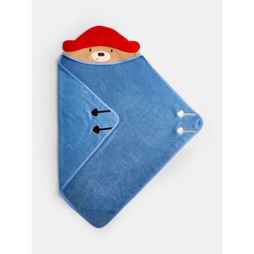 Mid Blue Paddington Baby Hooded Towel - Size One
