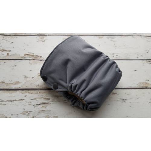 Organic Side Snap All in One Gray AIO PUL Sized