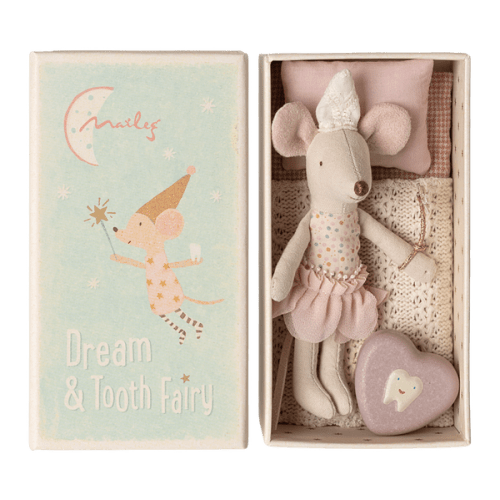 Tooth fairy mouse, Little sister in matchbox - Maileg USA