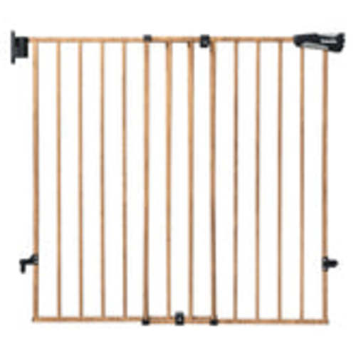 Wood Pattern No Bottom Bar Baby Safety Gate (26-55") | Babelio B17