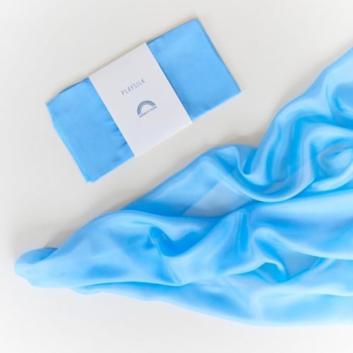 Sarah's Silks Playsilk - 100% Real Silk, Hand Dyed, Bright Colored Play Scarves | Montessori and Waldorf Toys for Dress up, Imaginative, and Pretend Play (35" x 35")