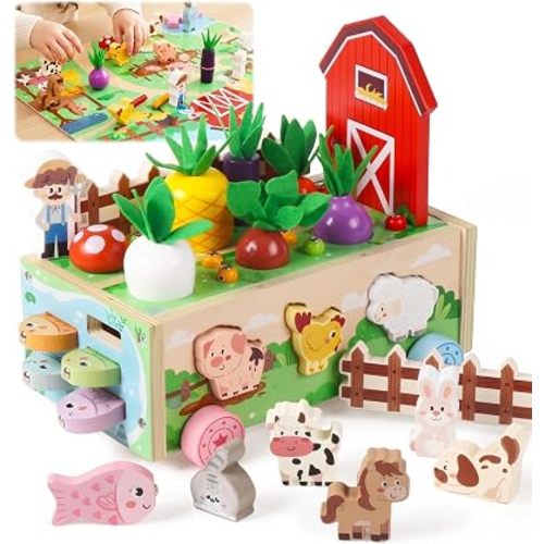 ALLABC Montessori Toys for 1-3 Year Old First Birthday Gifts for Girls Boys