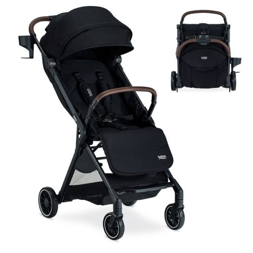 Britax Juniper Compact Stroller, Lightweight Fold-and-Go Design - Raven Black