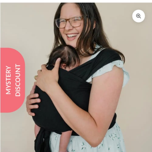 Nightfall Baby Wrap - Stylish Black Baby Carrier for Comfort & Support