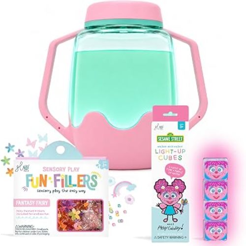 Glo Pals Play Pack Bundle, Jar, Light Up Cubes & Fillers, Abby Cadabby