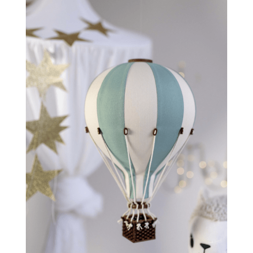 Pastel Green - Cream Hot Air Balloon