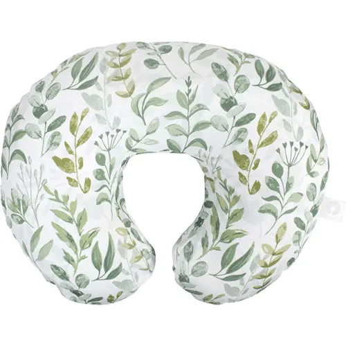 Boppy Original Nursing Pillow, Green Foliage, Ergonomic Nursing Essentials for Bottle and Breastfeeding, Firm Fiber Fill, with Removable Pillow Cover, Machine Washable