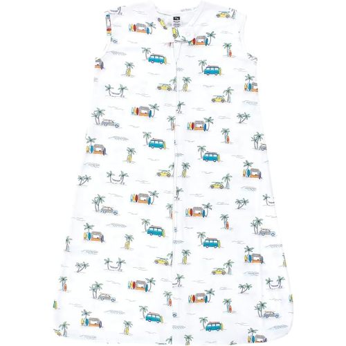 Hudson Baby Unisex Baby Cotton Sleeveless Wearable Sleeping Bag, Sack, Blanket, Surfer Dude, 0-6 Months