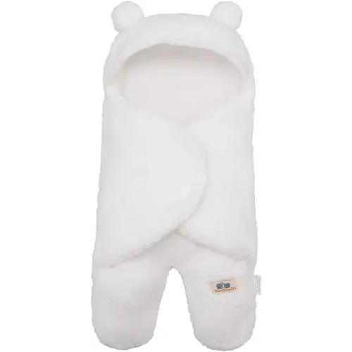 BlueSnail Newborn Receiving Blanket Baby Sleeping Wrap Swaddle(0-3M, 8-13lbs,Cream)