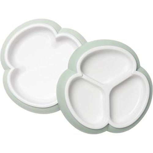 BabyBjörn Baby Plate Set, 2 Pack, Powder Green