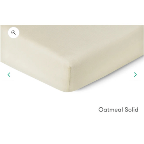 Breathable, Organic Cotton Sheets (2-pack) - Standard / oatmeal