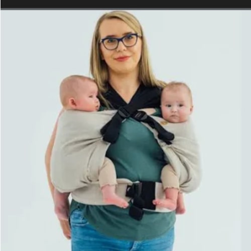 LennyTwin Carrier, Standard Size, broken-twill weave 100% cotton - PEANUT BUTTER