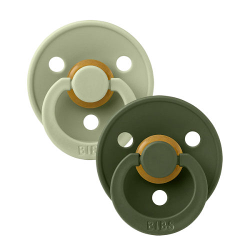 BIBS Colour 2 Pack - Sage & Hunter Green Baby Pacifiers – Bibsworld store US