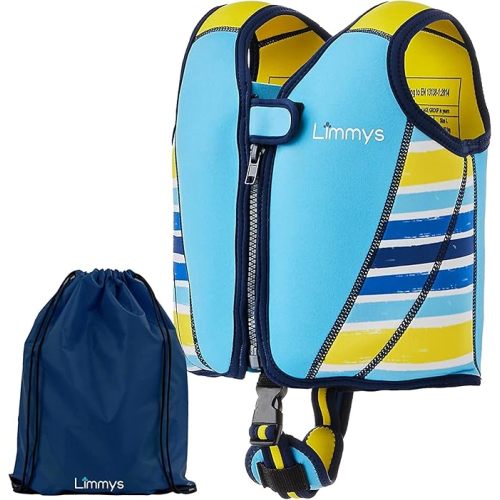 Limmys Swim Vest for Toddlers & Kids - Adjustable Buoyancy Swimming Aid, CE Safety Certified, Award-Winning Parent-Approved Design, Soft Neoprene Comfort, Secure Durable Design, Carry Bag Included