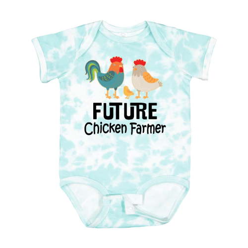 Inktastic Future Chicken Farmer Childs Boys or Girls Baby Bodysuit