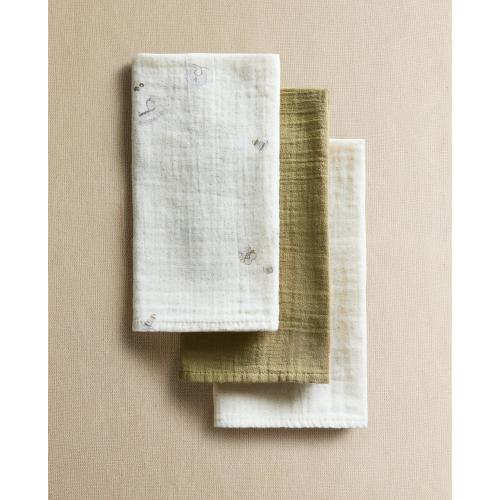 BABY MUSLIN CLOTHS (SET OF 3)