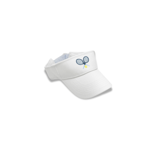 Tennis Rackets Twill Velco Visor, Small/Medium