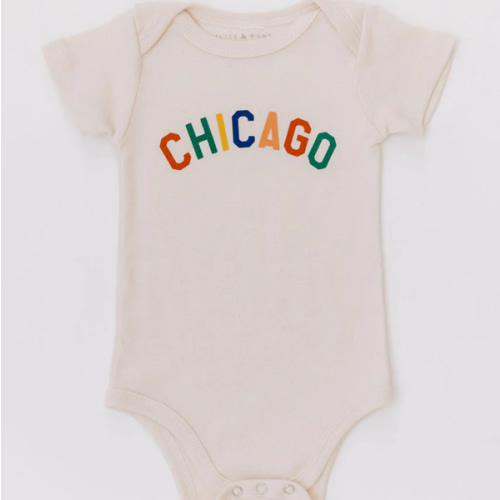 Sweet Home Chicago Onesie - Natural – Alice & Wonder