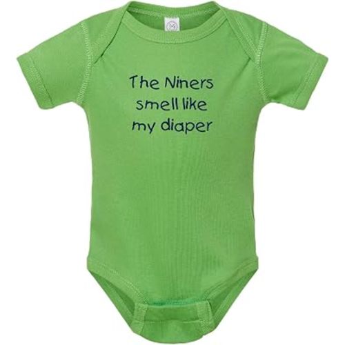 Seahawks Fan The Niners Smell Like My Diaper Baby Boy Bodysuit Outfit Romper Gift
