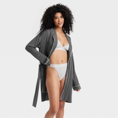 Women's Beautifully Soft Robe - Stars Above™, Color: Heather Gray, Size: M/L