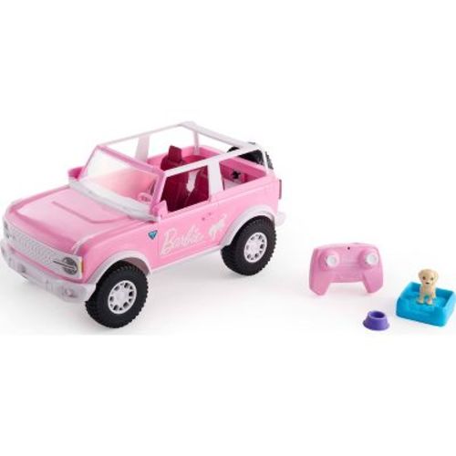 Hot Wheels RC Barbie Ford Bronco RC Battery-Powered Remote-Control Toy Car with Accessories