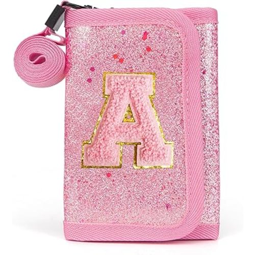 Kids Wallet for Girl Birthday Gifts for Girls Small Girls Wallet for Kids with Coin Pocket Toddler Girl Gifts Stuff (A, Pink)