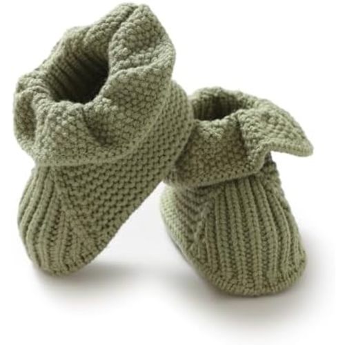mimixiong Baby Booties Newborn Infant Sock Shoes Hand Knitting Crochet Boy and Girl Cozy Shoes