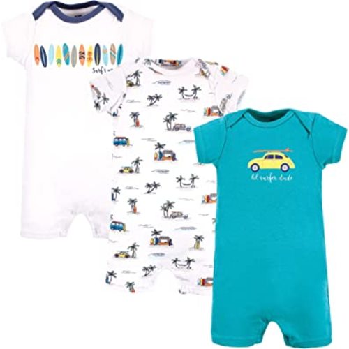 Hudson Baby Unisex Cotton Rompers