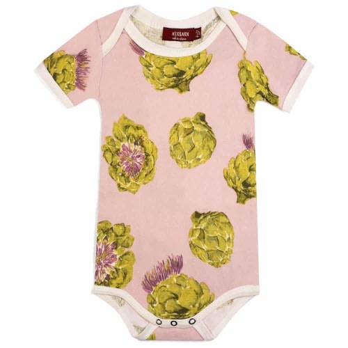 Artichoke Organic Cotton Short Sleeve One Piece