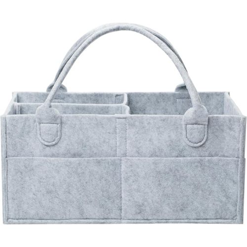 Mr. Pen- Baby Diaper Caddy Organizer, Grey, Large, Diaper Organizer, Car Diaper Caddy