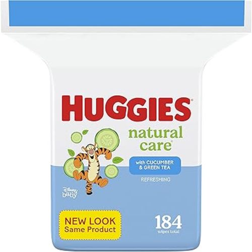 Huggies Natural Care Refreshing Baby Wipes, Scented, 1 Refill Pack (184 Wipes Total)