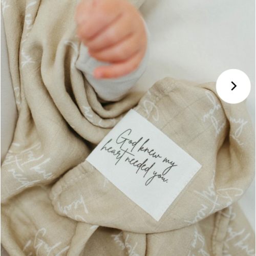 God Knew My Heart Needed You Swaddle Blanket – OUR HOUSE ABOVE