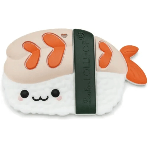 Silicone Teether – Food-Grade, BPA-Free Teething Relief Toy for Babies – Safe, Durable & Easy-to-Hold Infant Teether – Textured Sensory Toy for Soothing Sore Gums - EBI Sushi