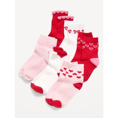 Valentine's Crew Socks 6-Pack for Toddler & Baby