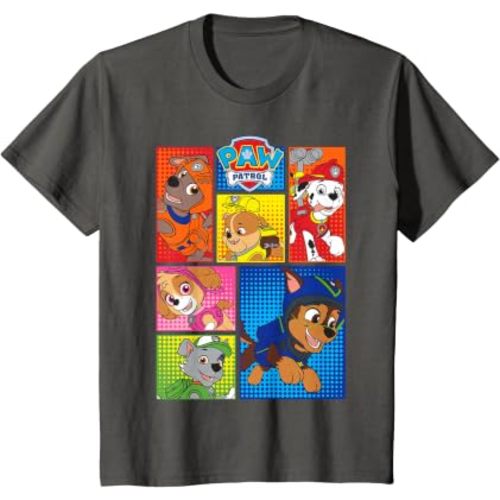 Paw Patrol Group Shot of Pups in Shapes T-Shirt