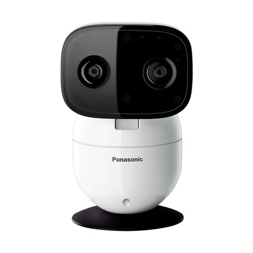 Panasonic Video Baby Monitor with Remote Pan/Tilt/Zoom, Extra Long Range, Secure Connection and Portable, 2 Way Talk & Lullaby or Noises – Add-On Camera KX-HNC301W